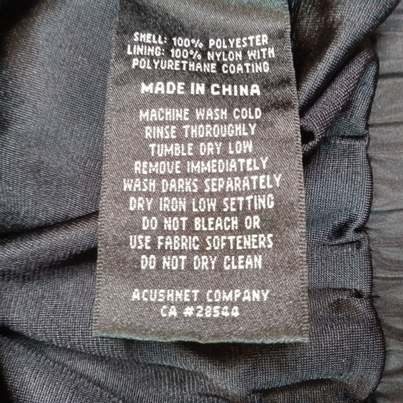 Dryjoys by Footjoy Sleeveless Full Zip/Snap Windbreaker Men's Medium Black - Picture 4 of 10